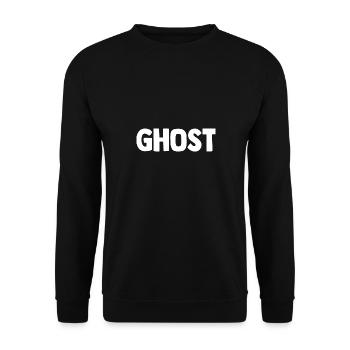 Halloween Ghost Ghost Ghost Spirit Boo Costume - Unisex Sweatshirt - black - Front - Alina (178cm) & Michal (187cm)