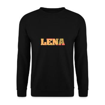 Lena - Unisex Pullover - Schwarz - Vorne - Alina (178cm) & Michal (187cm)
