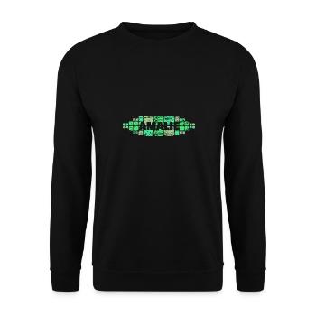 Gift for Amalie - Unisex Sweatshirt - black - Front - Alina (178cm) & Michal (187cm)