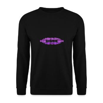 Mutter für Ginnie Mutti Mama - Unisex Pullover - Schwarz - Vorne - Alina (178cm) & Michal (187cm)