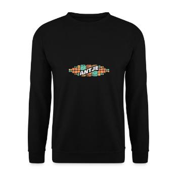 Cadeau pour Antje - Sweat-shirt Unisexe - noir - Devant - Alina (178cm) & Michal (187cm)