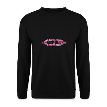 Merida als Mutti - Unisex Pullover - Schwarz - Vorne - Alina (178cm) & Michal (187cm)