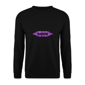 Saskia als Mutti - Unisex Pullover - Schwarz - Vorne - Alina (178cm) & Michal (187cm)