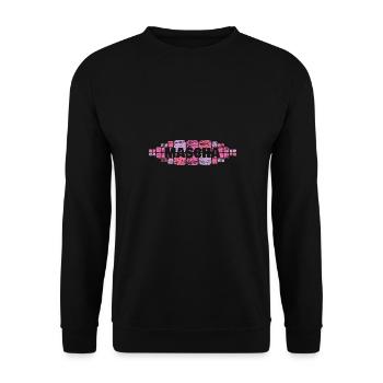Mutti Mascha - Unisex Pullover - Schwarz - Vorne - Alina (178cm) & Michal (187cm)