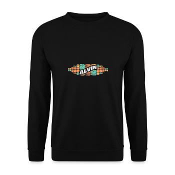 Gift for Alvin - Unisex Sweatshirt - black - Front - Alina (178cm) & Michal (187cm)