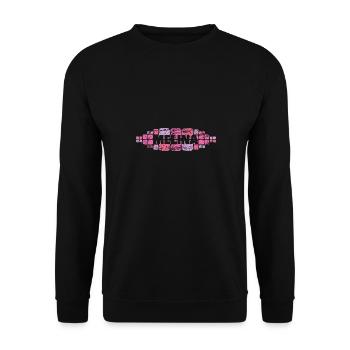 Melina dans le rôle de maman - Sweat-shirt Unisexe - noir - Devant - Alina (178cm) & Michal (187cm)