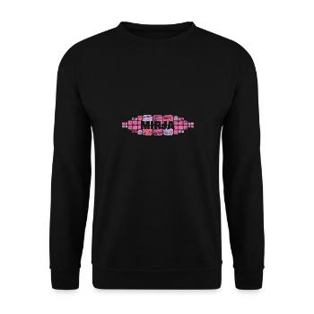 Mutti Mirja - Unisex Pullover - Schwarz - Vorne - Alina (178cm) & Michal (187cm)