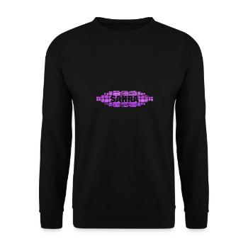 Sahra als Mutti - Unisex Pullover - Schwarz - Vorne - Alina (178cm) & Michal (187cm)