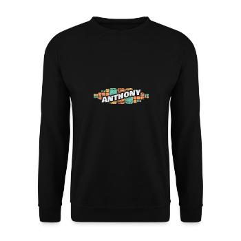 Anthony Anthony - Unisex Pullover - Schwarz - Vorne - Alina (178cm) & Michal (187cm)