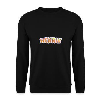 Henrik - Unisex Pullover - Schwarz - Vorne - Alina (178cm) & Michal (187cm)