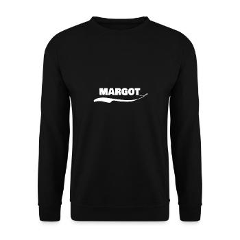 Margot comme prénom - Sweat-shirt Unisexe - noir - Devant - Alina (178cm) & Michal (187cm)