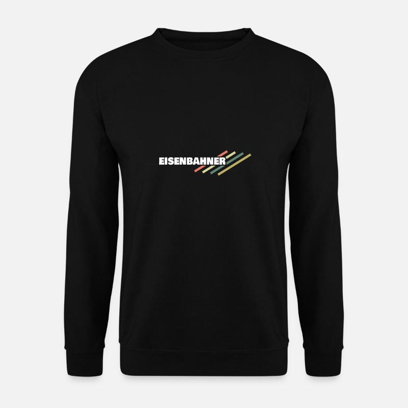 Arbeitsplatz Eisenbahner - Unisex Pullover - Schwarz