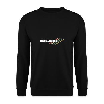 Constructeur d’égouts en milieu de travail - Sweat-shirt Unisexe - noir - Devant - Alina (178cm) & Michal (187cm)