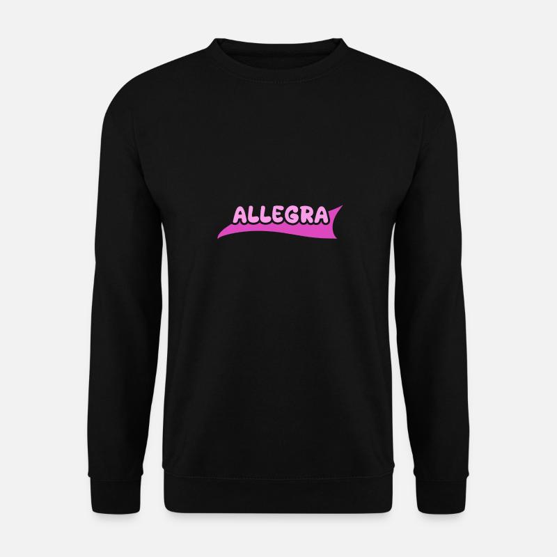 First name Allegra - Unisex Sweatshirt - black