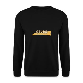 George - Unisex Sweatshirt - black - Front - Alina (178cm) & Michal (187cm)