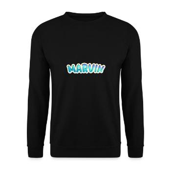 Gift for Marvin - Unisex Sweatshirt - black - Front - Alina (178cm) & Michal (187cm)