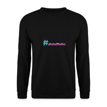 photooftheday Photo Photography Photographer - Unisex Sweatshirt - black - Front - Alina (178cm) & Michal (187cm)