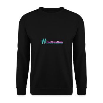 motivation - Sweat-shirt Unisexe - noir - Devant - Alina (178cm) & Michal (187cm)