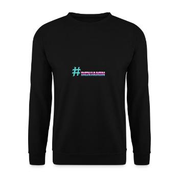 Geschenk für Benjamin - Unisex Pullover - Schwarz - Vorne - Alina (178cm) & Michal (187cm)