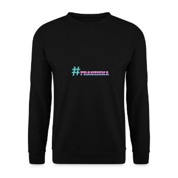 Cooler Franziska - Unisex Pullover - Schwarz - Vorne - Alina (178cm) & Michal (187cm)
