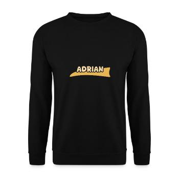 Adrien - Sweat-shirt Unisexe - noir - Devant - Alina (178cm) & Michal (187cm)