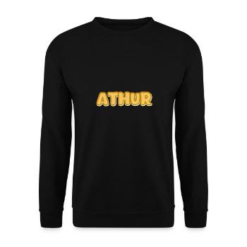 Athur Athur - Unisex Pullover - Schwarz - Vorne - Alina (178cm) & Michal (187cm)