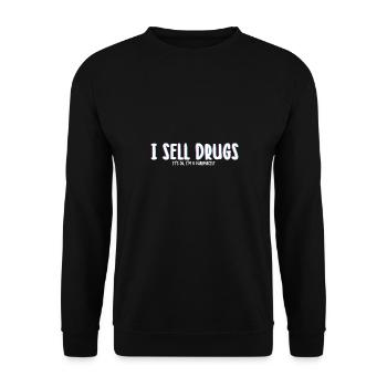 Apotheker Geschenke | Pharmazie Pharmazeuten Beruf - Unisex Pullover - Schwarz - Vorne - Alina (178cm) & Michal (187cm)