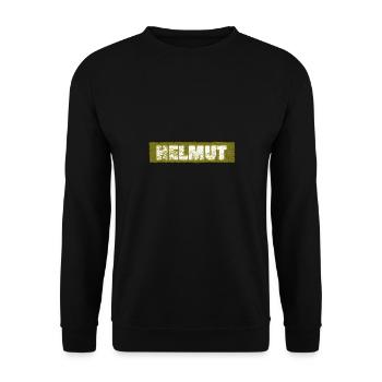 Helmut - Unisex Pullover - Schwarz - Vorne - Alina (178cm) & Michal (187cm)