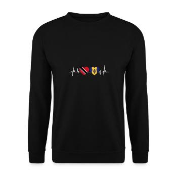 Drapeau de Trinité-et-Tobago - Sweat-shirt Unisexe - noir - Devant - Alina (178cm) & Michal (187cm)