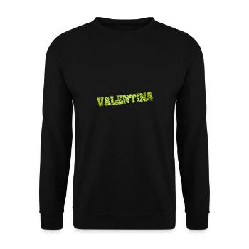 Nom : Valentina - Sweat-shirt Unisexe - noir - Devant - Alina (178cm) & Michal (187cm)