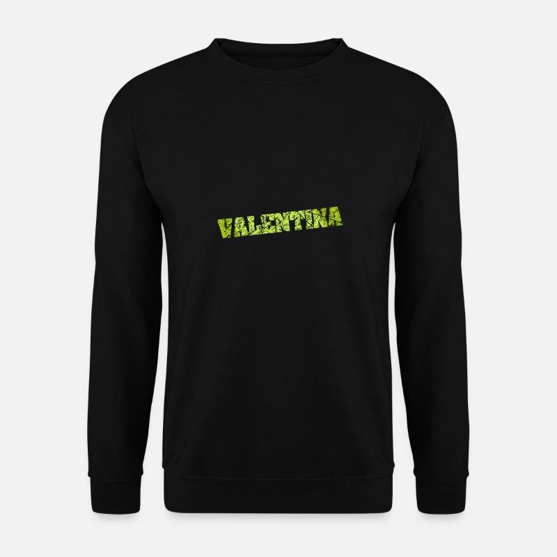 Name Valentina - Unisex Pullover - Schwarz