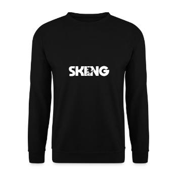 skiing winter sport snow skier word ski ride - Unisex Pullover - Schwarz - Vorne - Alina (178cm) & Michal (187cm)
