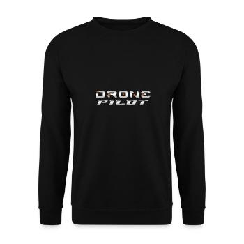 Drone Drones Drone Flight Drone Pilot - Unisex Sweatshirt - black - Front - Alina (178cm) & Michal (187cm)
