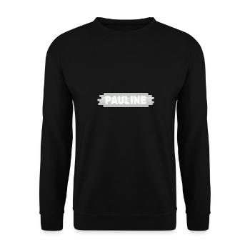 Cadeau pour Pauline - Sweat-shirt Unisexe - noir - Devant - Alina (178cm) & Michal (187cm)