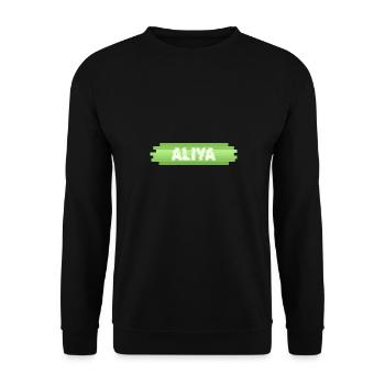 Gift for Aliya - Unisex Sweatshirt - black - Front - Alina (178cm) & Michal (187cm)