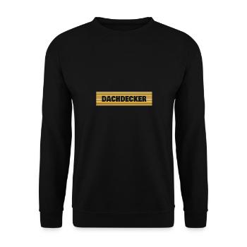 Roofer as a profession - Unisex Sweatshirt - black - Front - Alina (178cm) & Michal (187cm)