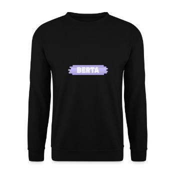 Berta als Mutter - Unisex Pullover - Schwarz - Vorne - Alina (178cm) & Michal (187cm)