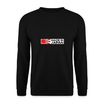 Made in Japan JDM Tuning Auto Motorsport retro - Unisex Sweatshirt - black - Front - Alina (178cm) & Michal (187cm)