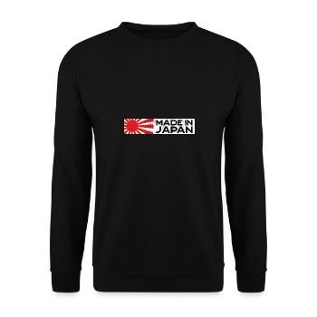 Made in Japan JDM Tuning Auto Motorsport retro - Unisex Sweatshirt - black - Front - Alina (178cm) & Michal (187cm)