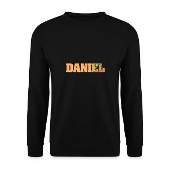 Daniel Gift Idea - Unisex Sweatshirt - black - Front - Alina (178cm) & Michal (187cm)