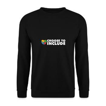 Sped Teacher Choose to Include I Encourage - Unisex Pullover - Schwarz - Vorne - Alina (178cm) & Michal (187cm)