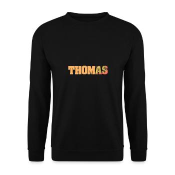 Thomas Thomas - Sweat-shirt Unisexe - noir - Devant - Alina (178cm) & Michal (187cm)