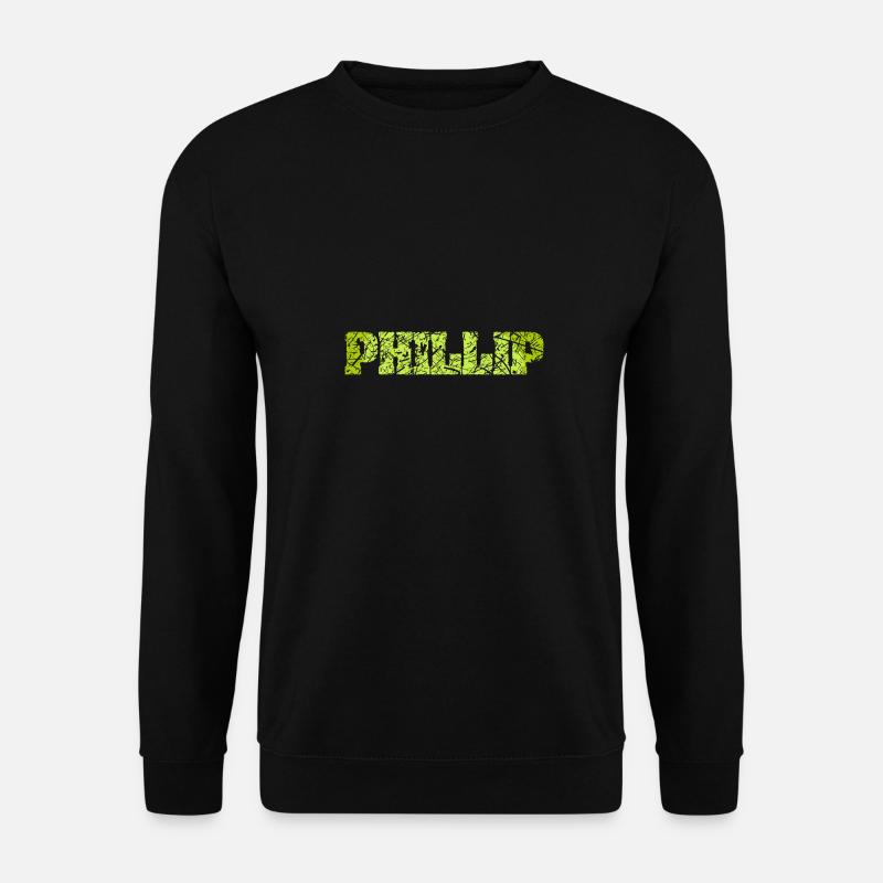 Name Phillip - Unisex Sweatshirt - black