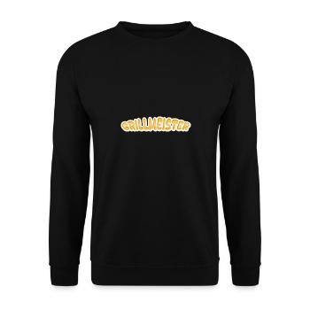 Grill master as a job - Unisex Sweatshirt - black - Front - Alina (178cm) & Michal (187cm)