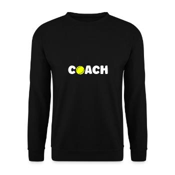 Tennis Coach - Unisex Sweatshirt - black - Front - Alina (178cm) & Michal (187cm)