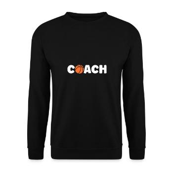 Coach de Basketball - Unisex Sweatshirt - black - Front - Alina (178cm) & Michal (187cm)