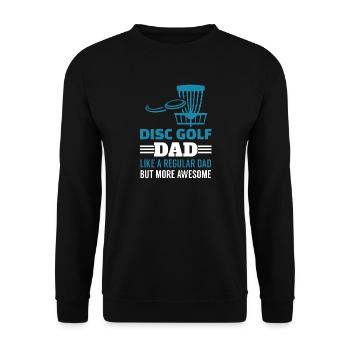Chemise de papa de disque de golf - Sweat-shirt Unisexe - noir - Devant - Alina (178cm) & Michal (187cm)