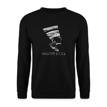 Nofretete die ägyptische Schönheit - Unisex Pullover - Schwarz - Vorne - Alina (178cm) & Michal (187cm)