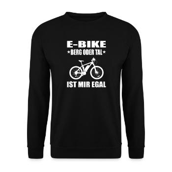 Fahrrad - Unisex Pullover - Schwarz - Vorne - Alina (178cm) & Michal (187cm)