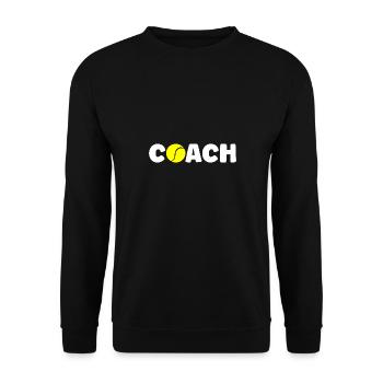 Tennis Coach - Unisex Sweatshirt - black - Front - Alina (178cm) & Michal (187cm)